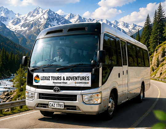 Lexuz Tours fleet on the road for multi-day northern Pakistan departures from Lahore