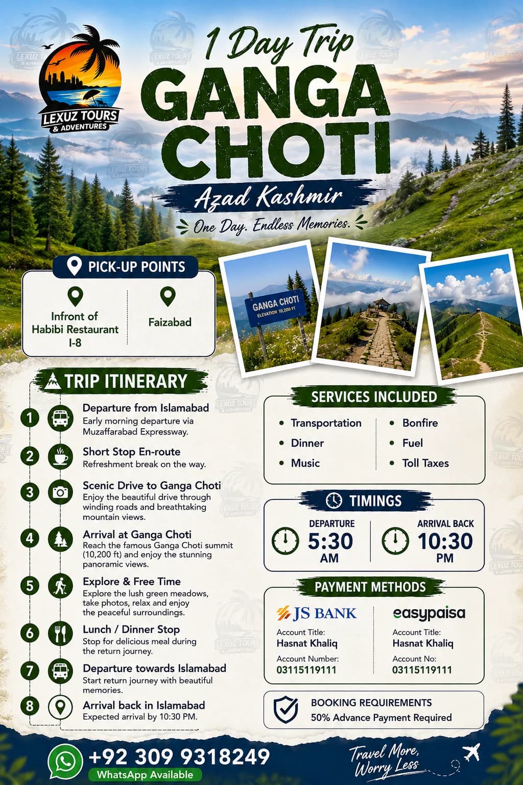 Ganga Choti official itinerary poster